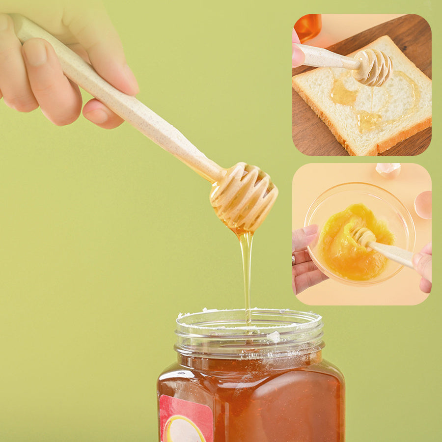 7pcs Kitchen Small Tool Multifunctional Cooking Set, Made Of Wheat Straw Material, With Storage Seat, Melon Planer, Baking Tools